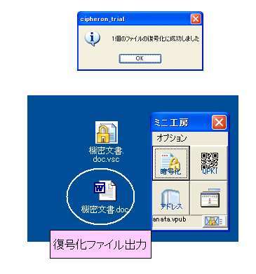 復号化完了